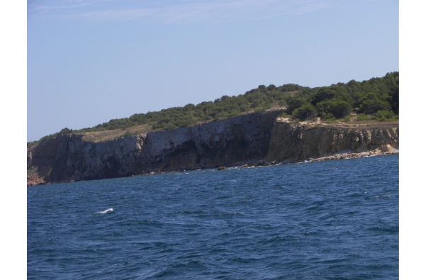 L’Escala from the sea