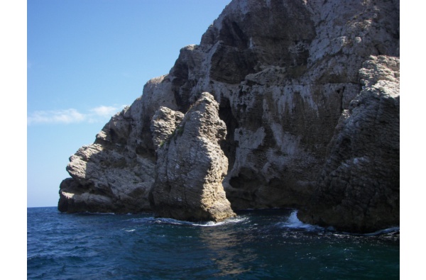 L’Escala from the sea