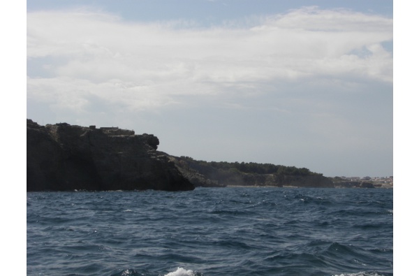 L’Escala from the sea
