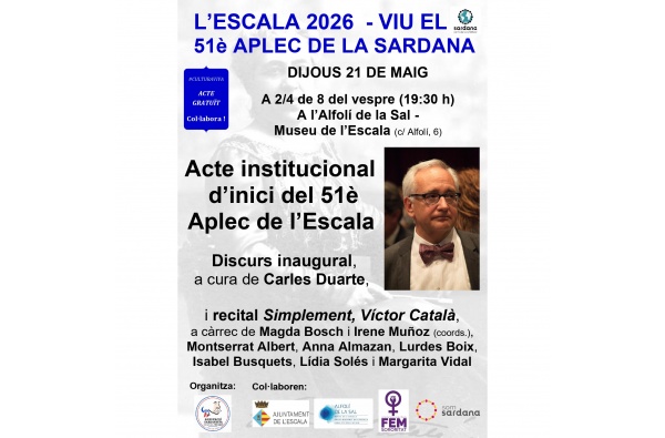 Actes previs del 51è Aplec. Acte inaugural del 51è Aplec